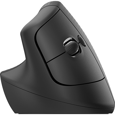 Mouse sem fio bluetooth ergonômico Lift Canhoto graphite Logitech - CX 1 UN