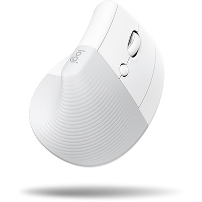 Mouse sem fio Bluetooth ergonômico Lift Off White Logitech - CX 1 UN