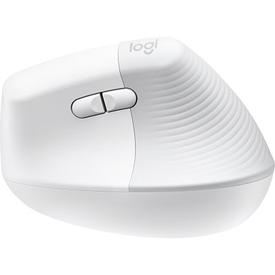 Mouse sem fio Bluetooth ergonômico Lift Off White Logitech - CX 1 UN