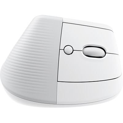 Mouse sem fio Bluetooth ergonômico Lift Off White Logitech - CX 1 UN