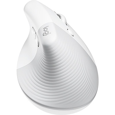 Mouse sem fio Bluetooth ergonômico Lift Off White Logitech - CX 1 UN