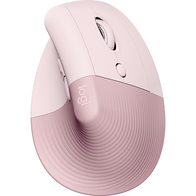 Mouse sem fio bluetooth ergonômico Lift Rosé Logitech - CX 1 UN