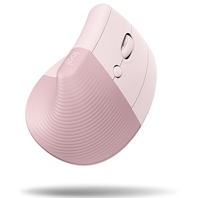 Mouse sem fio bluetooth ergonômico Lift Rosé Logitech - CX 1 UN