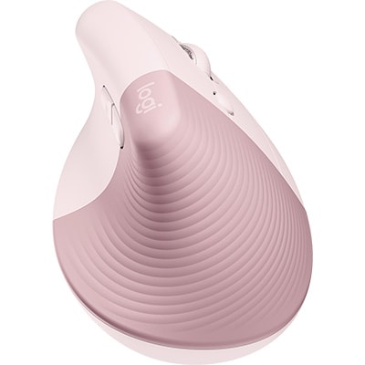 Mouse sem fio bluetooth ergonômico Lift Rosé Logitech - CX 1 UN