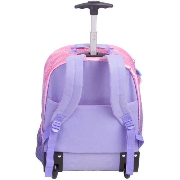 Mochila com rodas, Capricho, poliéster, Rosa e Lilás, 075964-08, Sestini - PT 1 UN