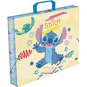 Maleta polipropileno com alça Stitch Disney 5202 DAC - PT 1 UN Maleta polipropileno com alça Stitch Disney 5202 DAC - PT 1 UN