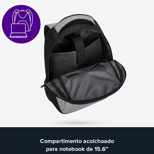 Mochila para Notebook de até 15.6", Urbanite, Cinza, TBB582, Targus - PT 1 UN