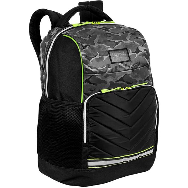 Mochila com alças. Preta. Camuflada, G 066132-00 Sestini PT 1 UN