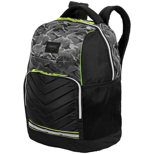 Mochila com alças. Preta. Camuflada, G 066132-00 Sestini PT 1 UN