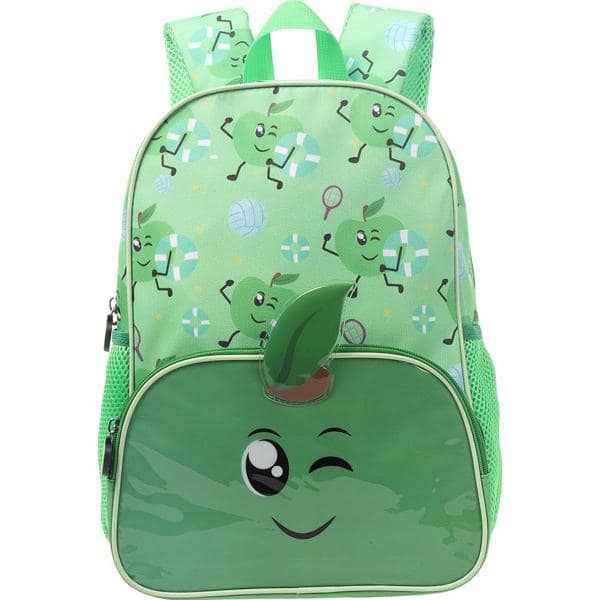 Mochila poliéster 14", Frutinhas fit, Sortida, YS42176, YIN'S - PT 1 UN