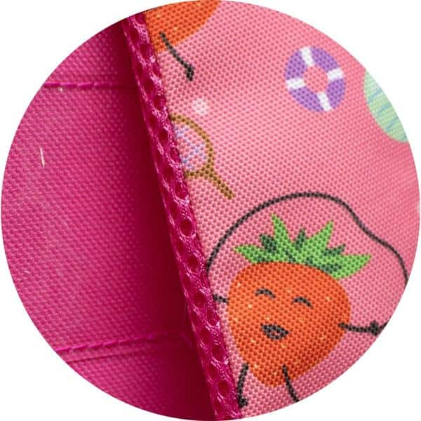 Mochila poliéster 14", Frutinhas fit, Sortida, YS42176, YIN'S - PT 1 UN