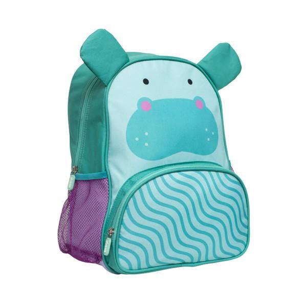 Mochila poliéster 14", Hipopótamo, YS42302, YIN'S - PT 1 UN