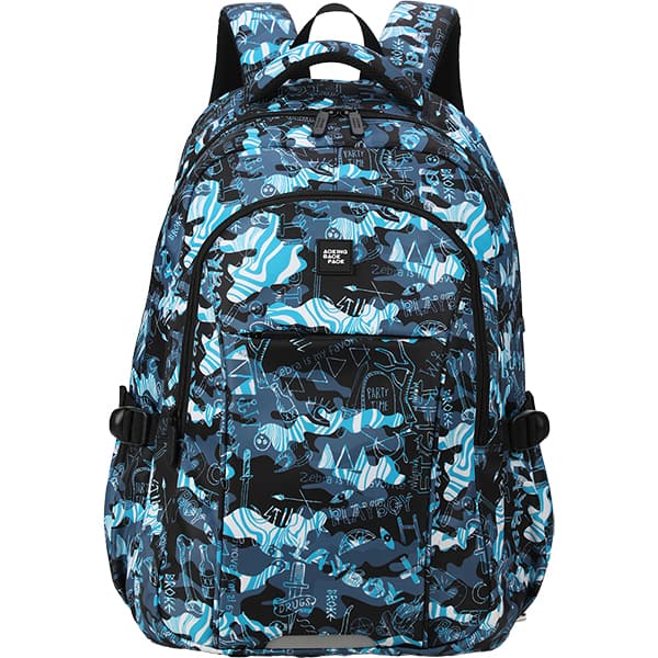 Mochila p/notebook até 15" em poli. des. azuis XN2035-15 Aoking PT 1 UN