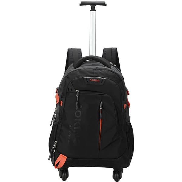 Mochila para notebook até 15" com rodas, Preta, SLN67056, Aoking - PT 1 UN