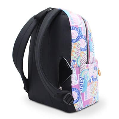 Mochila p/notebook até 14" em poliester BH77108 Baohua PT 1 UN