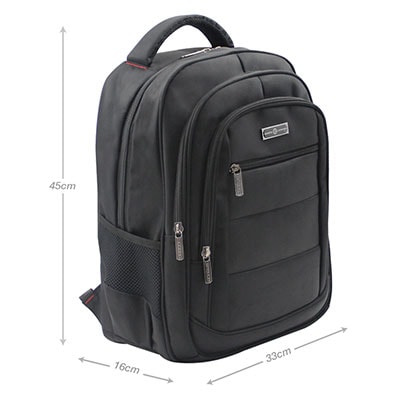 Mochila p/notebook até 15" em poliester BH15 Baohua PT 1 UN