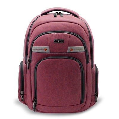 Mochila p/notebook até 14" em poliester rosa BH215-39 Baohua PT 1 UN