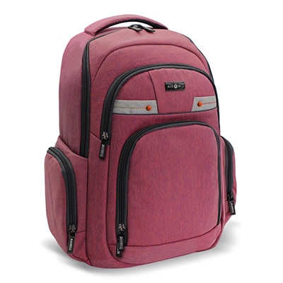 Mochila p/notebook até 14" em poliester rosa BH215-39 Baohua PT 1 UN