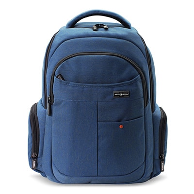 Mochila p/ notebook até 14" em poliéster azul BH215-35 Baohua PT 1 UN