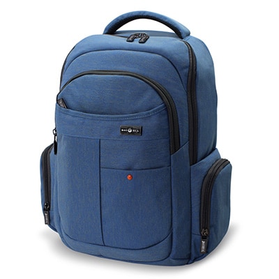 Mochila p/ notebook até 14" em poliéster azul BH215-35 Baohua PT 1 UN