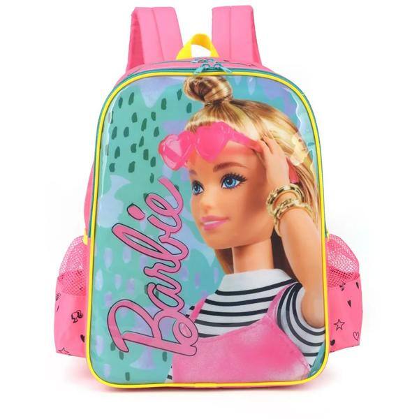 Mochila infantil Barbie Mattel em Poliéster Luxcel - PT 1 UN