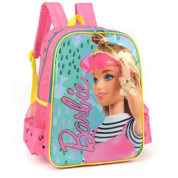 Mochila infantil Barbie Mattel em Poliéster Luxcel - PT 1 UN