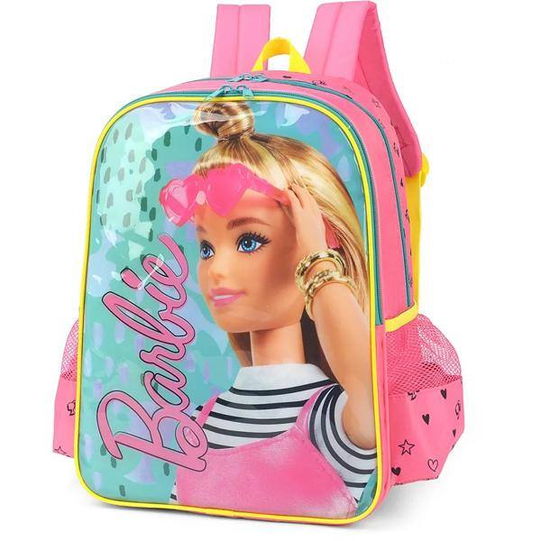 Mochila infantil Barbie Mattel em Poliéster Luxcel - PT 1 UN