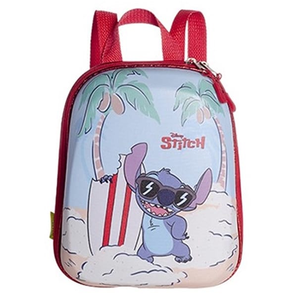 Mochila infantil Stitch Praia, em EVA, Maxtoy - PT 1 UN