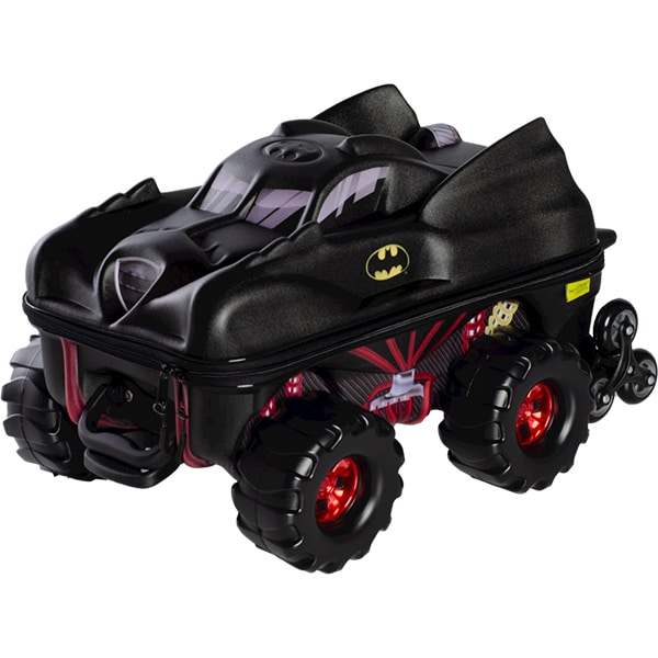 Mochila Escolar Infantil de Rodinhas em EVA, Batmóvel Monster Trucks, Maxtoy - PT 1 UN