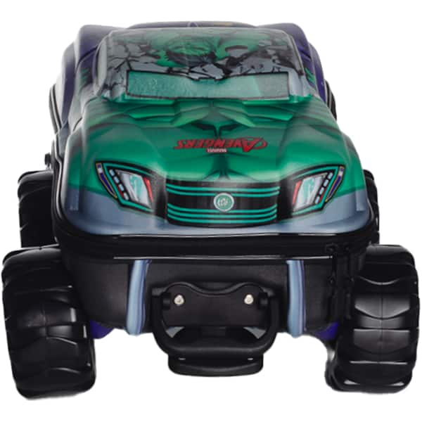 Mochila Escolar Infantil de Rodinhas em EVA, Hulk Monster Trucks, Maxtoy - PT 1 UN