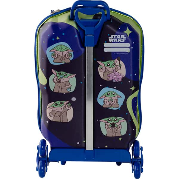 Mochila Escolar Infantil de Rodinhas em EVA, Star Wars Grogu, Maxtoy - PT 1 UN