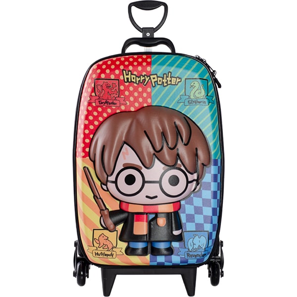 Mochila Escolar Infantil de Rodinhas em EVA, Harry Potter, Maxtoy - PT 1 UN