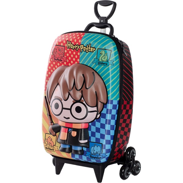 Mochila Escolar Infantil de Rodinhas em EVA, Harry Potter, Maxtoy - PT 1 UN