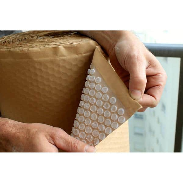 Papel Kraft com plástico bolha de alta resistência 1m x 25m, SalvaBras- RL 1 UN