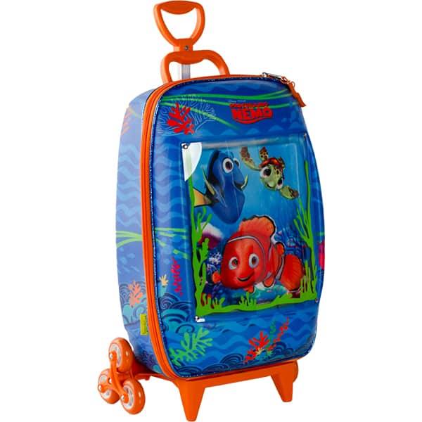 Mochila Escolar Infantil de Rodinhas em EVA, Procurando Nemo, Maxtoy - PT 1 UN