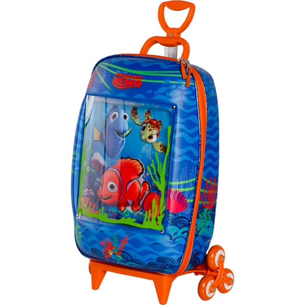 Mochila Escolar Infantil de Rodinhas em EVA, Procurando Nemo, Maxtoy - PT 1 UN