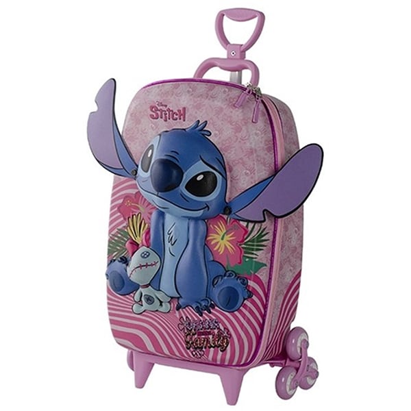 Mochila Escolar Infantil de Rodinhas em EVA, Stitch, Maxtoy - PT 1 UN