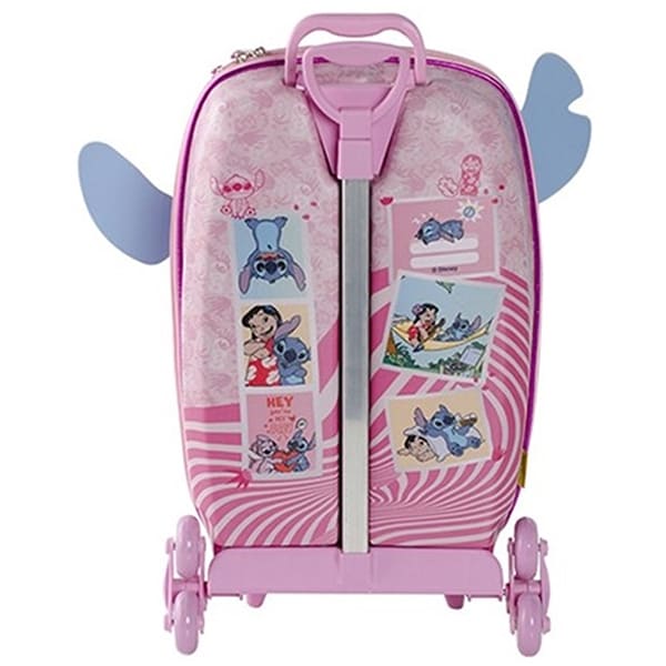 Mochila Escolar Infantil de Rodinhas em EVA, Stitch Disney, Maxtoy - PT 1 UN