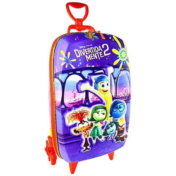 Mochila Escolar Infantil de Rodinhas em EVA, Divertidamente, Sala de controle, 3862AM24, Maxtoy - PT 1 UN