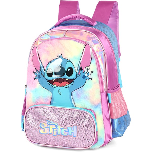 Mochila poli. Stitch roxo IS42411SC.2800 Luxcel PT 1 UN