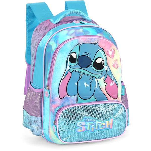 Mochila poli. Stitch azul IS42411SC.0002 Luxcel PT 1 UN
