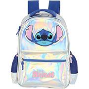 Mochila escolar em poliéster, Stitch, Prata, IS41681SC, Luxcel - PT 1 UN Mochila escolar em poliéster, Stitch, Prata, IS41681SC, Luxcel - PT 1 UN