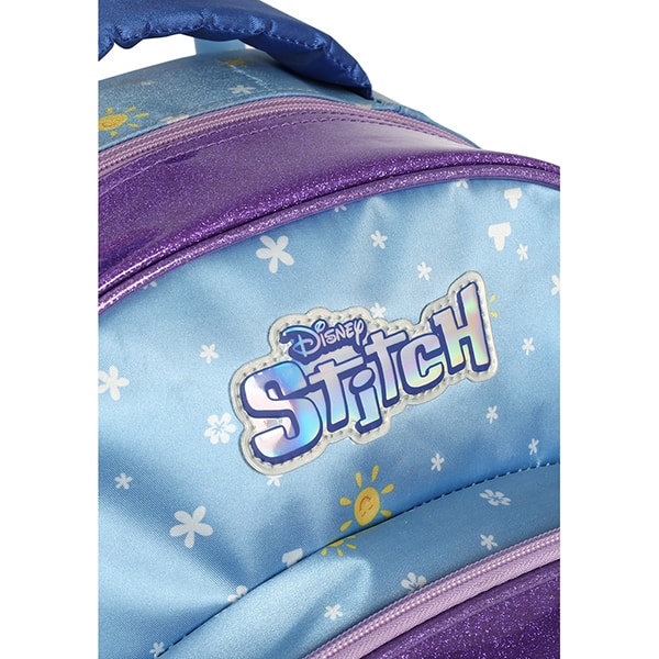 Mochila escolar de Rodinhas em poliéster, Stitch, Violeta, Luxcel - PT 1 UN