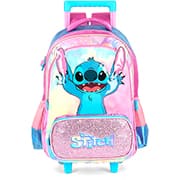 Mochila Escolar Infantil de Rodinhas Stitch, Roxo, Luxcel - PT 1 UN Mochila Escolar Infantil de Rodinhas Stitch, Roxo, Luxcel - PT 1 UN
