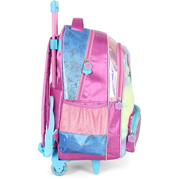 Mochila poli. c/ rodas Stitch roxo IC42412SC.2800 Luxcel PT 1 UN