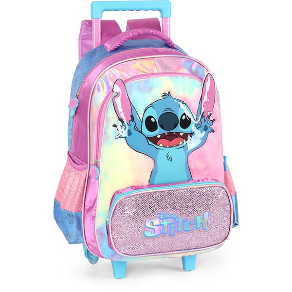 Mochila poli. c/ rodas Stitch roxo IC42412SC.2800 Luxcel PT 1 UN