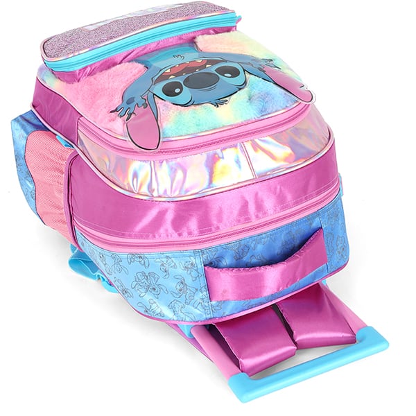 Mochila poli. c/ rodas Stitch roxo IC42412SC.2800 Luxcel PT 1 UN