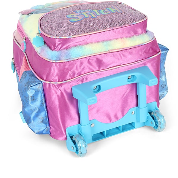 Mochila poli. c/ rodas Stitch roxo IC42412SC.2800 Luxcel PT 1 UN