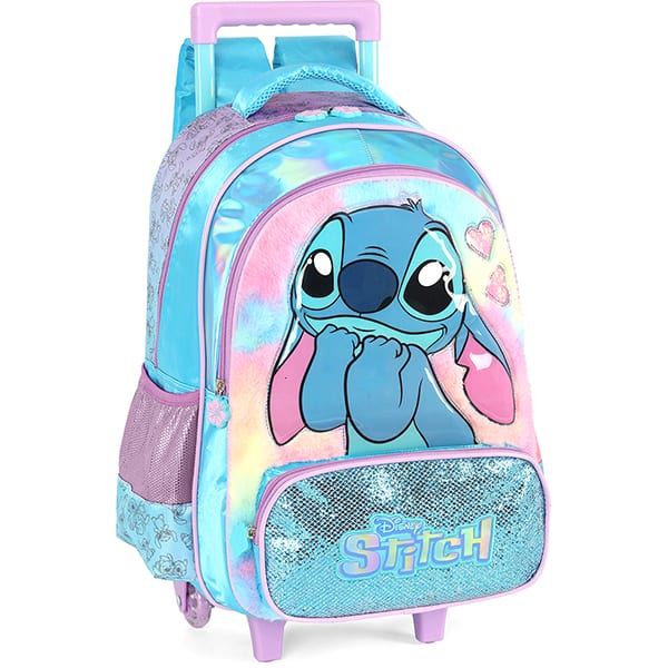 Mochila poli. c/ rodas Stitch azul IC42412SC.0002 Luxcel PT 1 UN