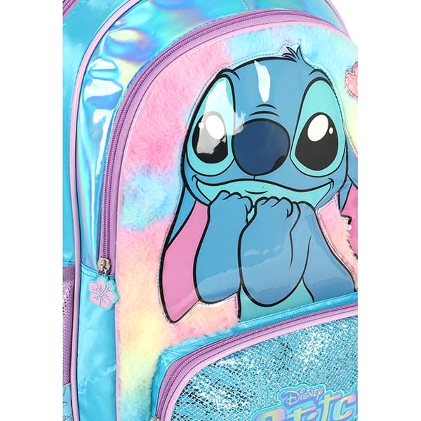 Mochila poli. c/ rodas Stitch azul IC42412SC.0002 Luxcel PT 1 UN